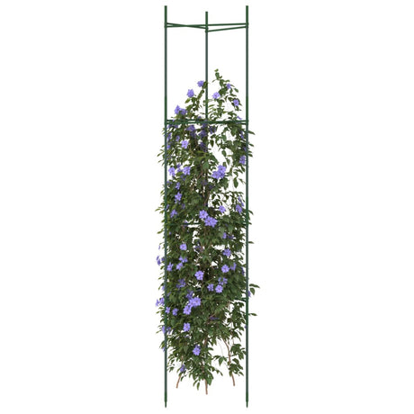 Vidaxl tomatenkooi 8 st 154 cm staal en polypropeen