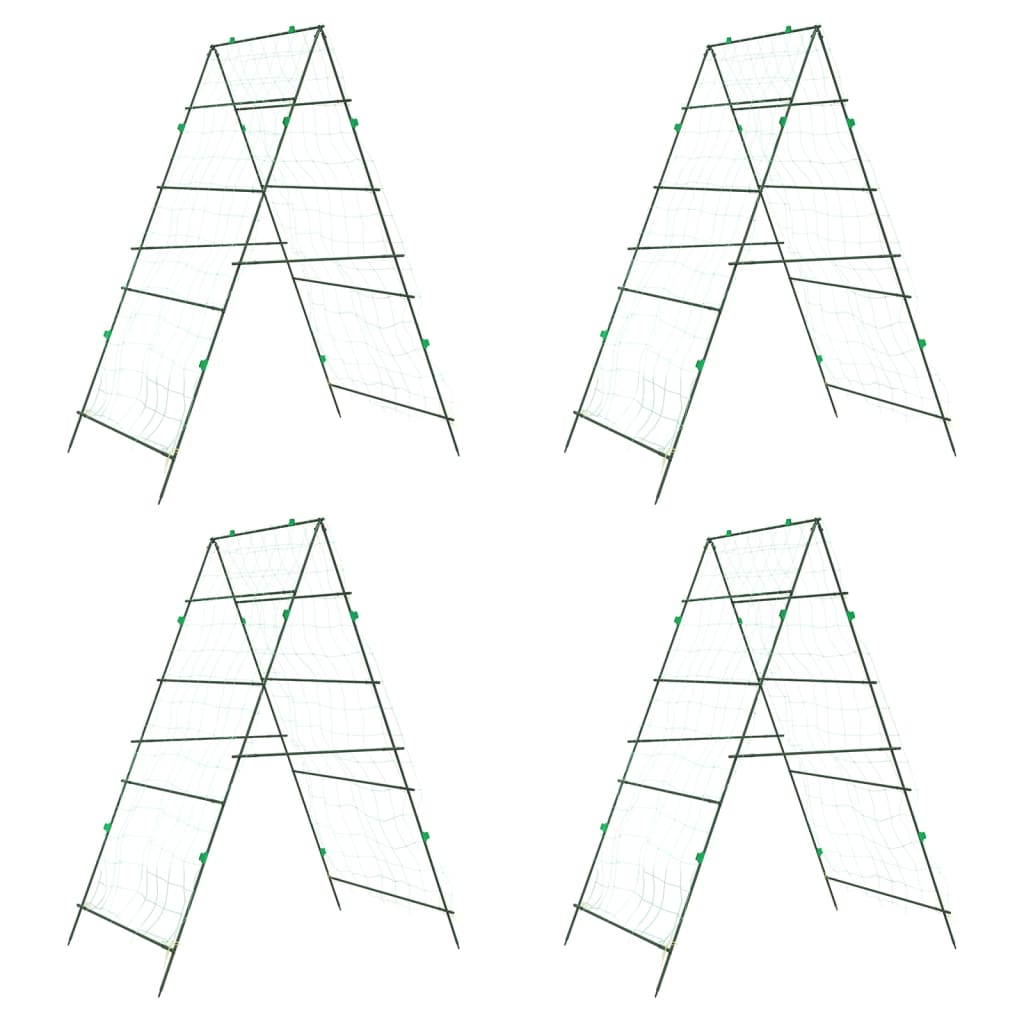 VidaXL Plantenklimrekken 4 st A-frame staal