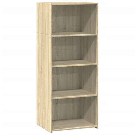 Vidaxl hoge kast 50x41x124 cm bewerkt hout sonoma eikenkleurig