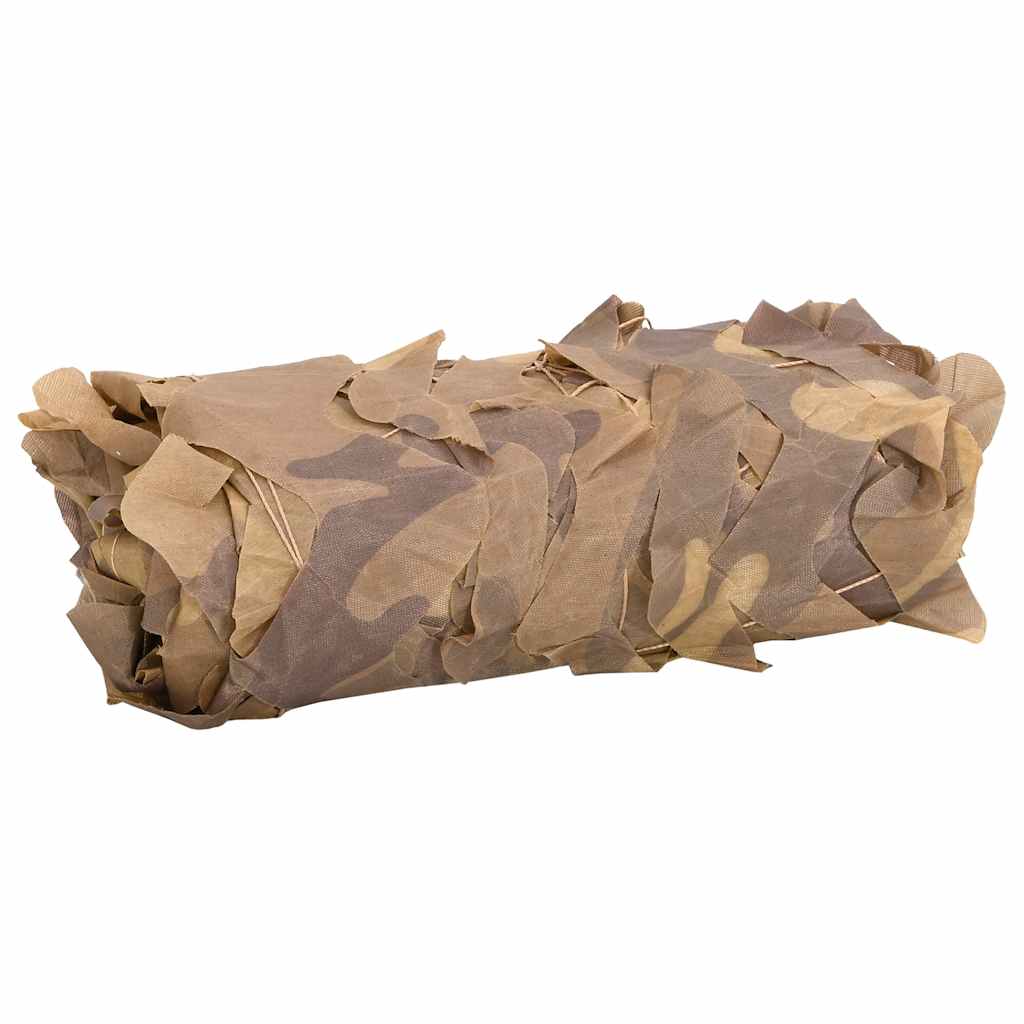 Vidaxl camouflagenet met opbergzak 844x429 cm zandkleurig