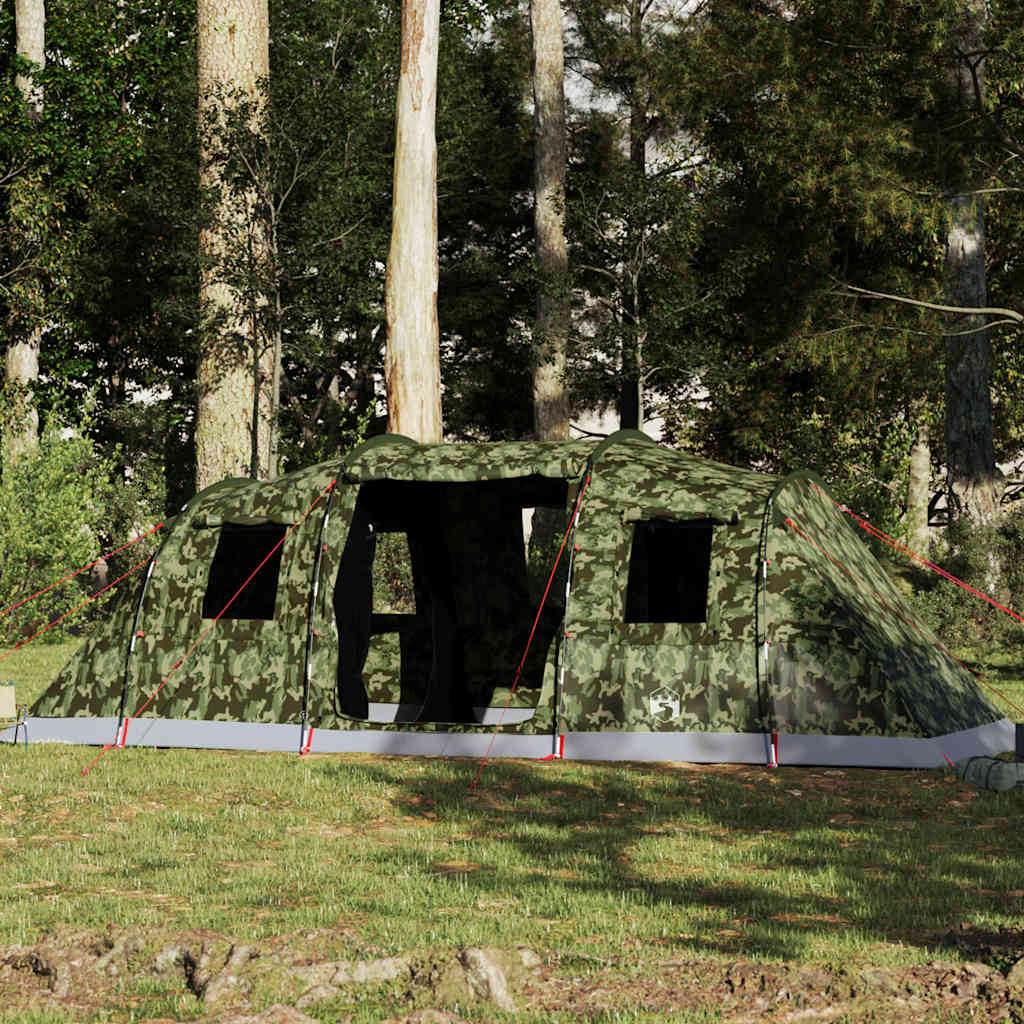 Vidaxl tunneltent 6-persoons waterdicht camouflage