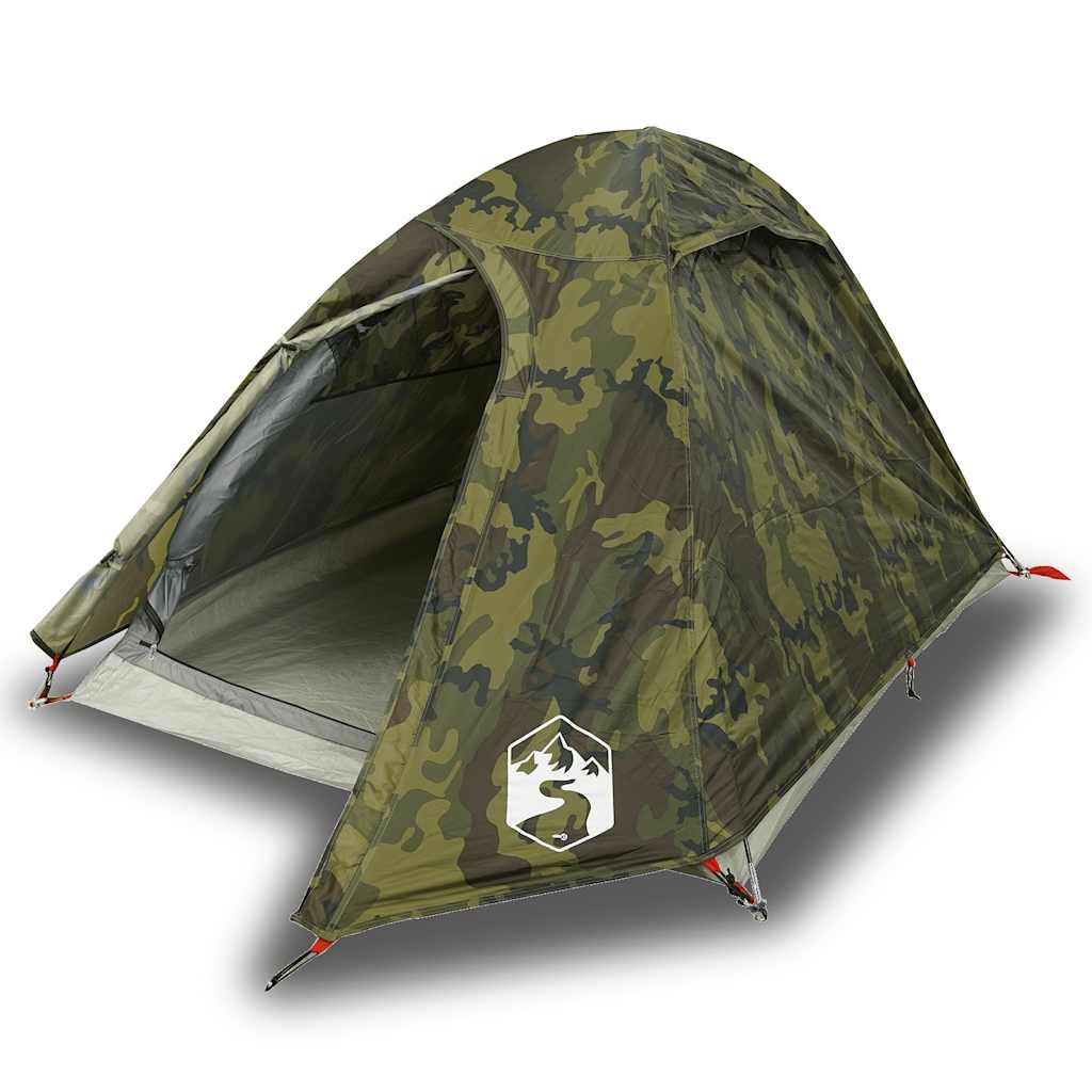 Vidaxl koepeltent 2-persoons waterdicht camouflage