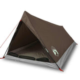 Vidaxl tent 2-persoons waterdicht bruin