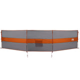 Vidaxl windscherm camping waterdicht 490x123 cm grijs en oranje