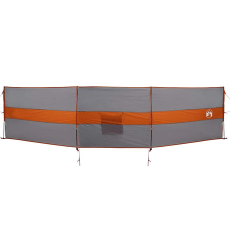 Vidaxl windscherm camping waterdicht 490x123 cm grijs en oranje