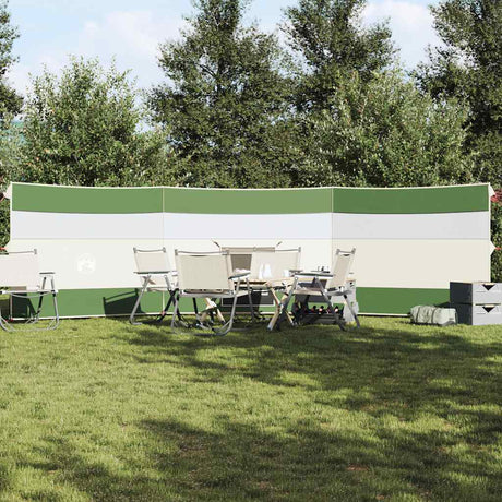 Vidaxl windscherm camping waterdicht 508x130 cm groen