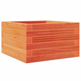 Vidaxl plantenbak 40x40x23 cm massief grenenhout wasbruin