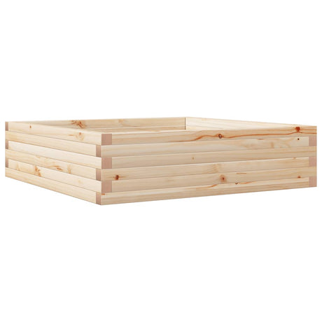 Vidaxl plantenbak 90x90x23 cm massief grenenhout