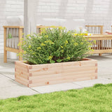 Vidaxl plantenbak 90x40x23 cm massief grenenhout