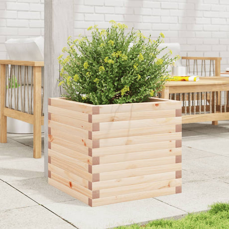 Vidaxl plantenbak 50x50x45,5 cm massief grenenhout