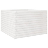 Vidaxl plantenbak 70x70x45,5 cm massief grenenhout wit