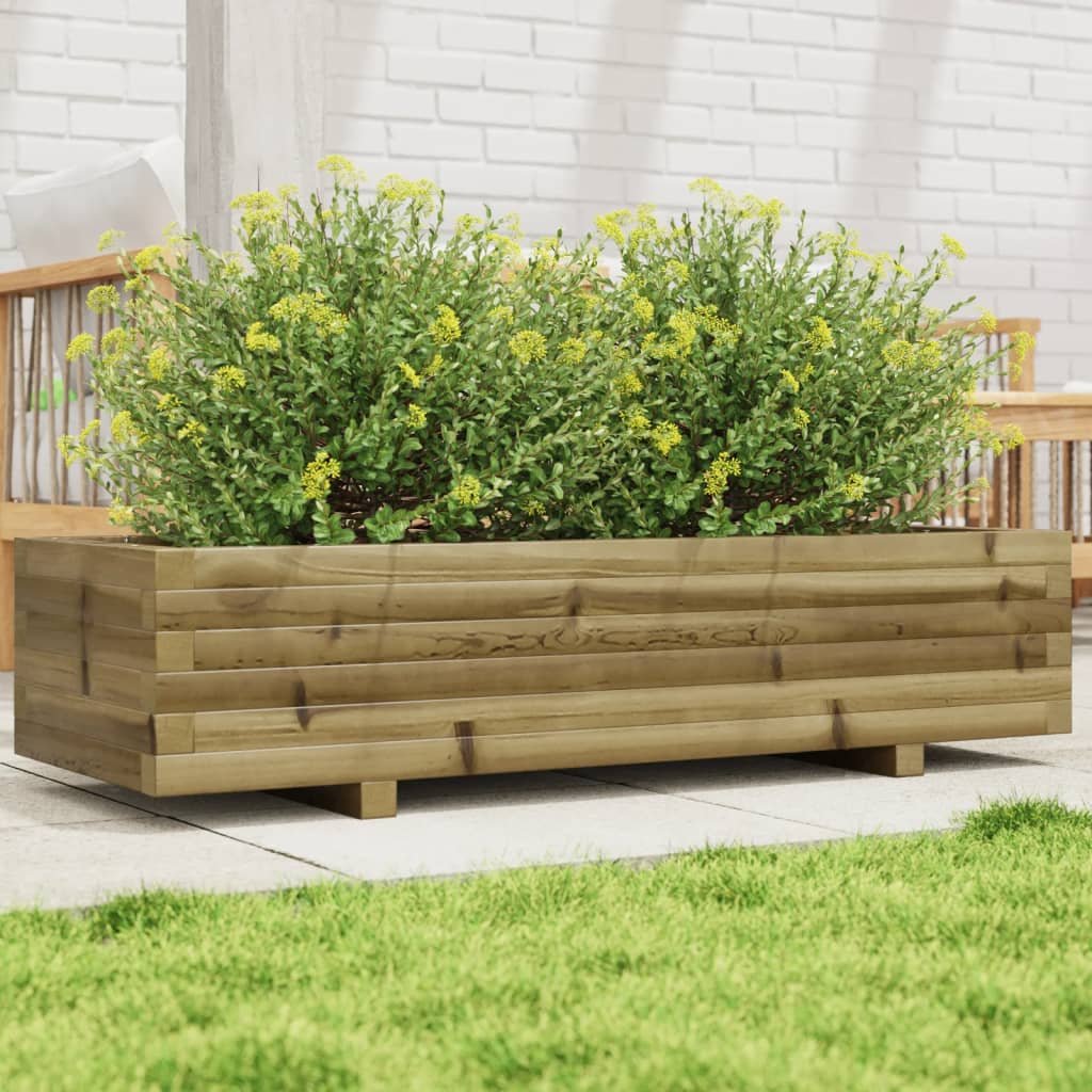 Vidaxl plantenbak 110x40x26,5 cm geïmpregneerd grenenhout