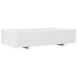 Vidaxl plantenbak 110x60x26,5 cm massief grenenhout wit
