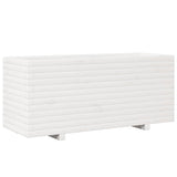 Vidaxl plantenbak 110x40x49,5 cm massief grenenhout wit