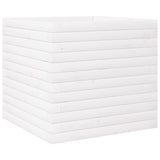 Vidaxl plantenbak 50x50x46 cm massief grenenhout wit