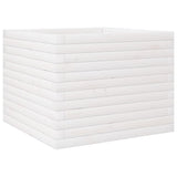 Vidaxl plantenbak 60x60x46 cm massief grenenhout wit