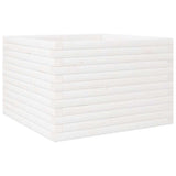 Vidaxl plantenbak 70x70x46 cm massief grenenhout wit