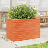 Vidaxl plantenbak 70x40x46 cm massief grenenhout wasbruin