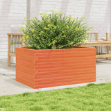 Vidaxl plantenbak 90x60x46 cm massief grenenhout wasbruin