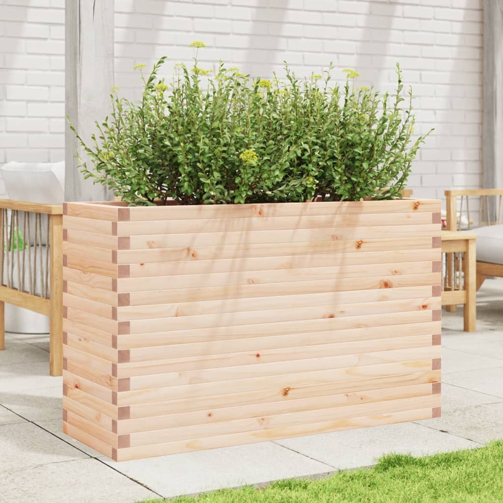 VidaXL Plantenbak 110x40x68,5 cm massief grenenhout