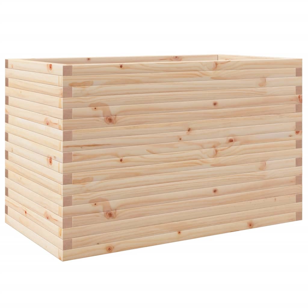 VidaXL Plantenbak 110x60x68,5 cm massief grenenhout