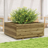 VidaXL Plantenbak 110x110x49,5 cm geïmpregneerd grenenhout