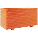 Vidaxl plantenbak 90x40x49,5 cm massief grenenhout wasbruin
