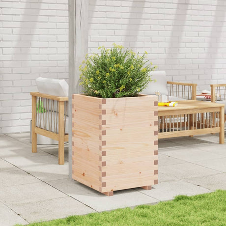 Vidaxl plantenbak 50x50x72,5 cm massief grenenhout