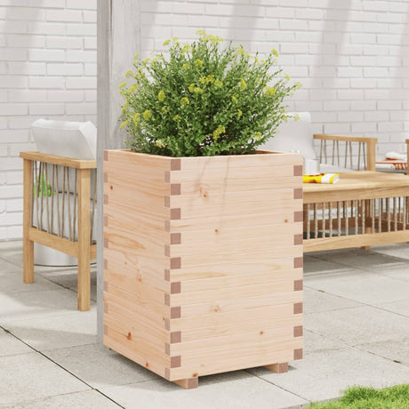 Vidaxl plantenbak 50x50x72,5 cm massief grenenhout