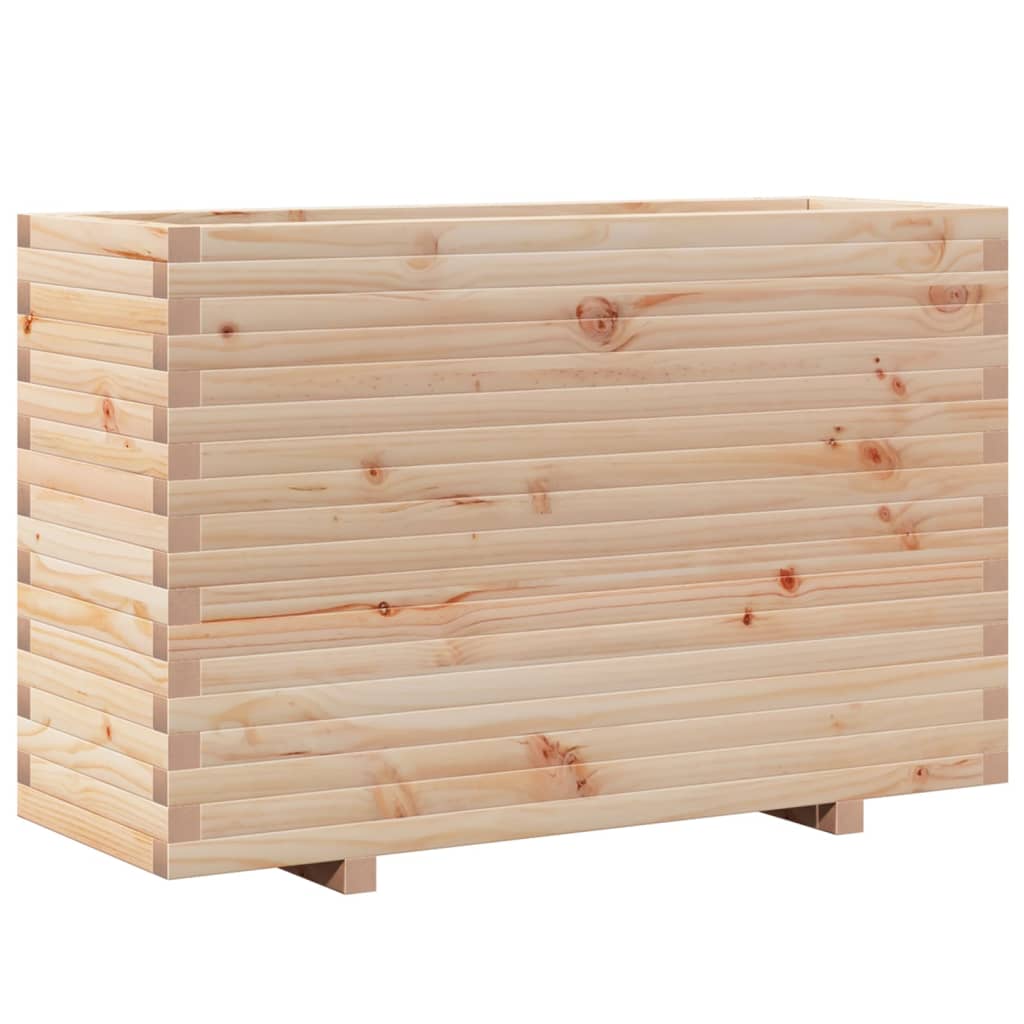 VidaXL Plantenbak 110x40x72,5 cm massief grenenhout