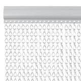 Vidaxl vliegengordijn kettingen 80x212 cm aluminium