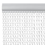 Vidaxl vliegengordijn kettingen 100x212 cm aluminium