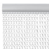 Vidaxl vliegengordijn kettingen 100x226 cm aluminium