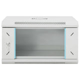 Vidaxl 6u wandgemonteerde netwerkkast 19 ip20 53x40x30 cm