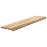 Vidaxl traptreden 4 st 120x25x2 cm onbehandeld massief eikenhout