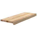 Vidaxl traptreden 4 st 70x30x2 cm onbehandeld massief eikenhout