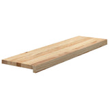 Vidaxl traptreden 2 st 90x25x2 cm onbehandeld massief eikenhout