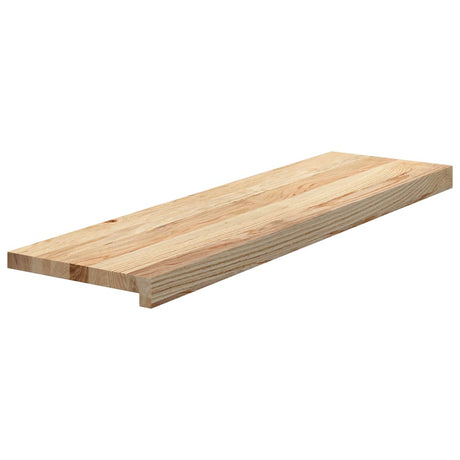 Vidaxl traptreden 2 st 90x25x2 cm onbehandeld massief eikenhout