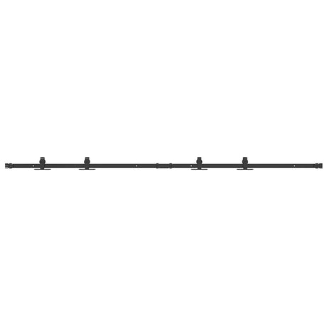 Vidaxl ophangset voor schuifdeur 200 cm koolstofstaal
