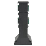 Vidaxl tuinstopcontact kolom 4-wegs 16x16x39,5 cm zwart en groen