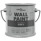 Vidaxl muurverf grijs 2,5 l wandprint