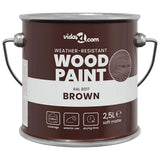 Vidaxl houtverf bruin 16,5 x 16,5 x 16 cm wandprint