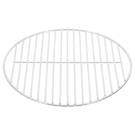 VidaXL Barbecuerooster rond Ø34,5 cm 304 roestvrij staal