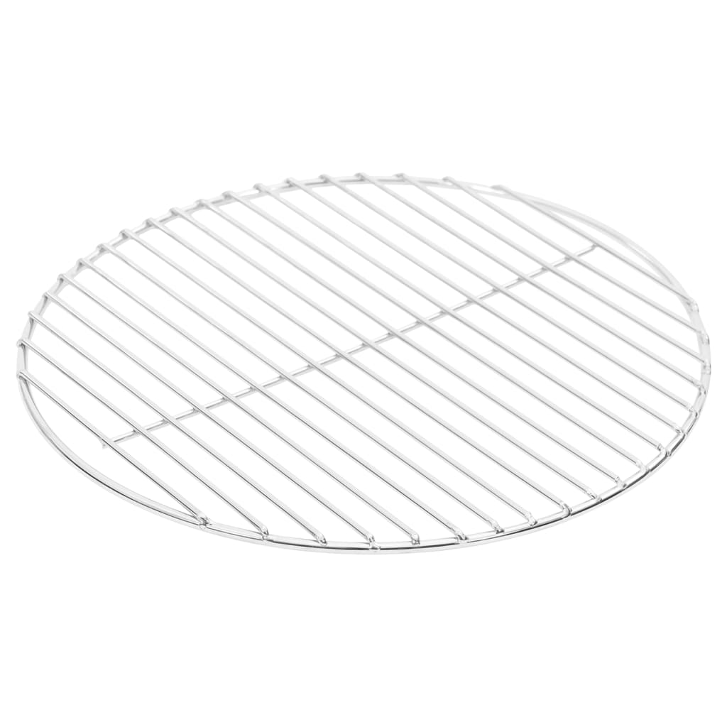 VidaXL Barbecuerooster rond Ø37 cm 304 roestvrij staal