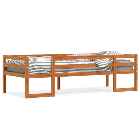Vidaxl kinderbedframe massief grenenhout wasbruin 80x200 cm