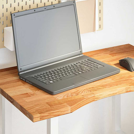 Vidaxl bureaublad rechthoekig 80x50x2,5cm massief eikenhout lichtbruin