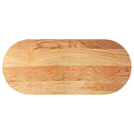 Vidaxl tafelblad 140x60x4 cm ovaal massief eikenhout lichtbruin