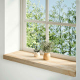 Vidaxl vensterbanken 2 st onbehandeld 80x30x2 cm massief eikenhout