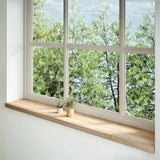 Vidaxl vensterbanken 2 st onbehandeld 160x30x2 cm massief eikenhout