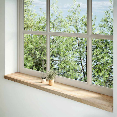 Vidaxl vensterbanken 2 st onbehandeld 160x30x2 cm massief eikenhout